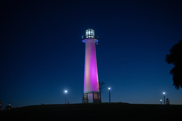 lighthouse at sunset