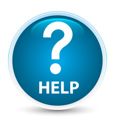 Help (question icon) special prime blue round button