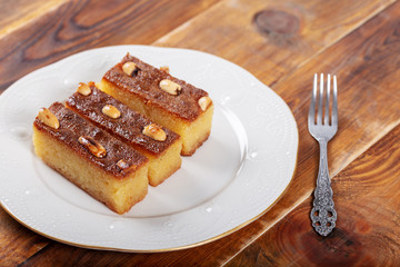 Turkish Dessert Sambali , Sambaba or Damascus 