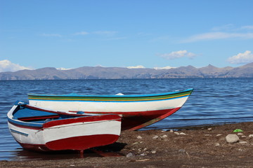 Naklejka premium Titicaca lake