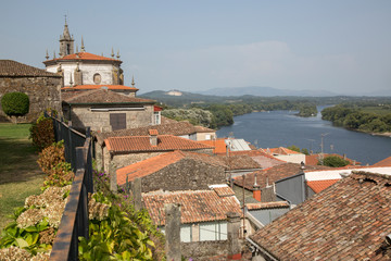 Fototapeta premium Cathedral and Village; Tui; Galicia