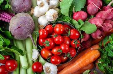 fresh fruits and vegetables