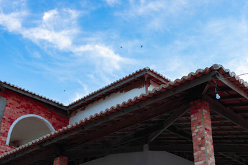 Fototapeta na wymiar roof of temple