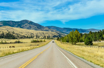 Highway in Idaho USA