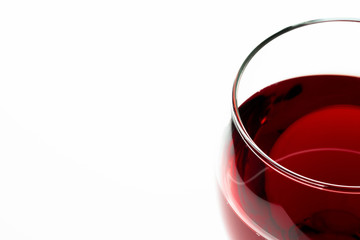 Red wine in glass
