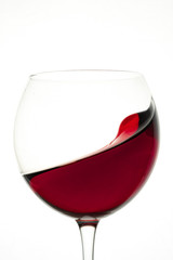 Red wine in glass