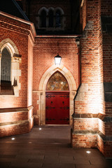 Red Cathedral Door