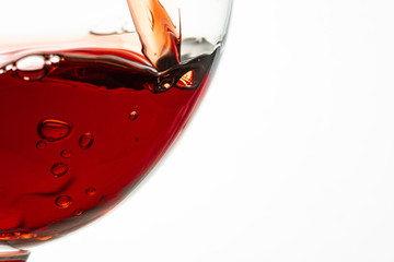 Red wine in glass