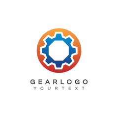 Fototapeta premium gear logo design
