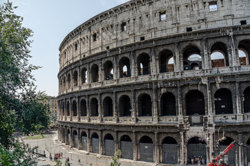 Fototapeta na wymiar Roman Coliseum. Italy. Rome