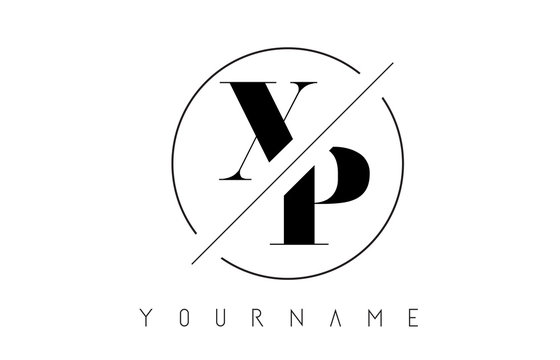 XP Letter Logo with Cutted and Intersected Design