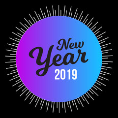 Fototapeta premium Happy New Year Labels and Badge - Vector