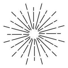 Obraz premium Sunburst Ornament - Element Vector