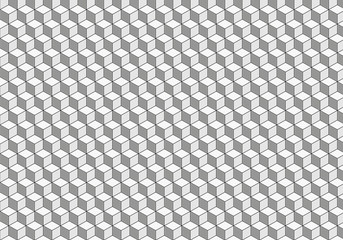 3d cubes pattern black grey 