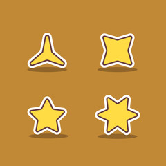 set of stars in vector
