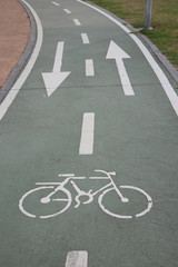 Fototapeta premium Bicycle Lane Curve