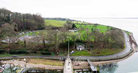 Fototapeta na wymiar View Caernarfon Castle Wales
