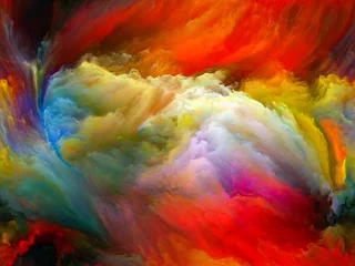 Foto auf Acrylglas Gemixte farben Jenseits der Farbbewegung