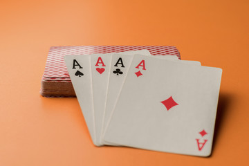 Four Aces and Deck - Four of a Kind Poker