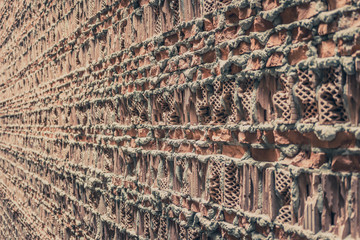 Red brick wall background