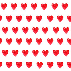 Valentines day watercolor seamless pattern