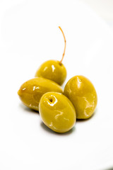 olives isolated made in greece
