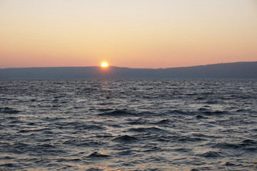 Sonnenuntergang am Berzdorfer See