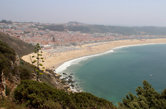 Beautiful view of Nazare, Portugal