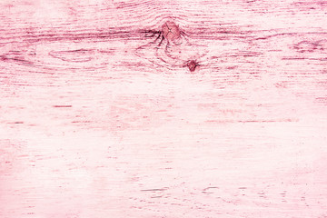Old Pink Wood Texture With Knot. Light Pink Wooden Background.