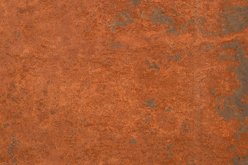 Rust Surface. Close-up Of Dark Hard Rust On An Old Sheet Of Metal Texture. Grunge Rusty Old And Dirty Metal Plate. Iron Surface Full Area Background Pattern.