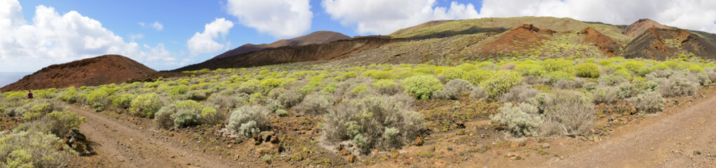 Volcanic landscape near Orchilla lighthouse, El Hierro island. Spain