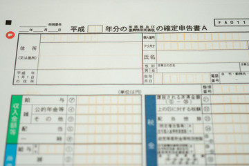 確定申告書（納税）