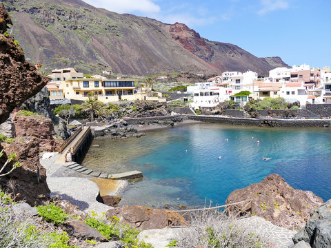 Tamaduste bay and public bath, El Hierro, Spain