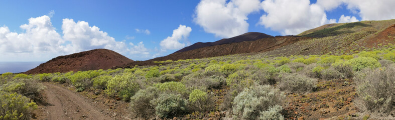 Volcanic landscape near Orchilla lighthouse, El Hierro island. Spain
