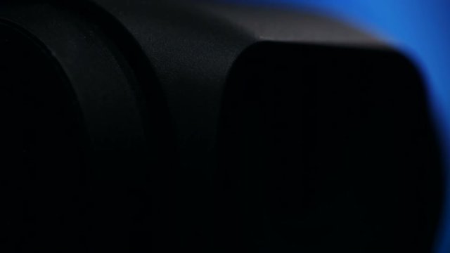 Gimbal camera on background bokeh