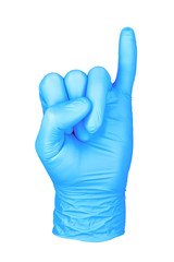 photo hand insulated glove little finger up / hand in the position of the little finger up