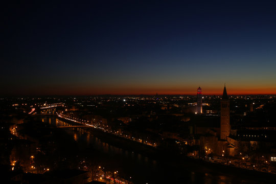 Verona tramonto