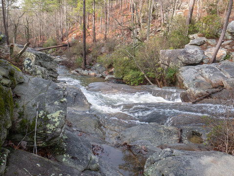 Cheaha Falls in the Talladega National Forest in Alabama, USA