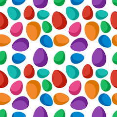 easter egg colorful seamless pattern vector