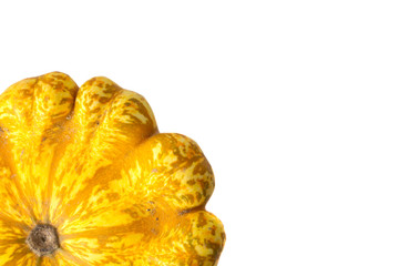 Yellow squash isolated on white background