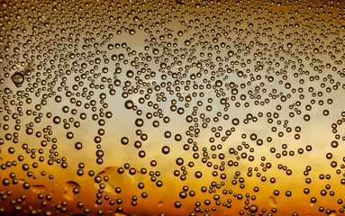 Water Drops On Orange Background Texture Cola colorful waterdrop