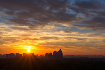 Obraz premium Beautiful sunrise in North York, Toronto