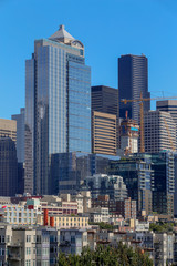 Fototapeta na wymiar downtown of Seattle, USA