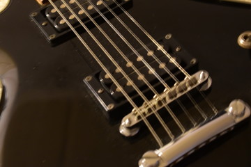 Fototapeta na wymiar Black guitar