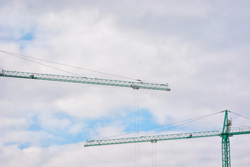 Crane on blue skye