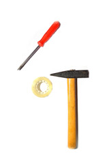 Many Tools isolated on white background
