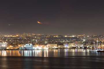 Catania: 24 December 2018 - Etna volcano eruption