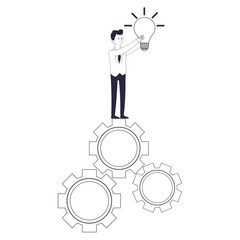 executive businessman cartoon