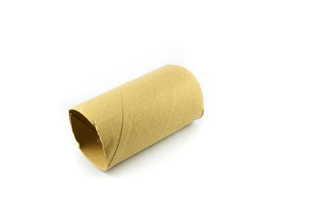 tissue paper roll / tube toilet paper roll isolated on white background