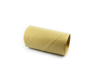 tissue paper roll / tube toilet paper roll isolated on white background